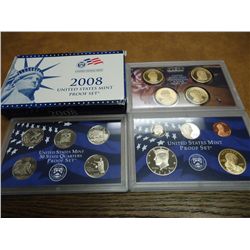 2008 US PROOF SET (WITH BOX) 14 PIECES