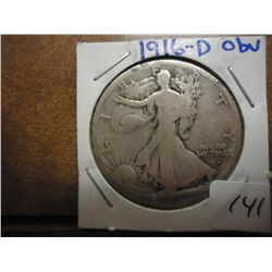 1916-D OBV. WALKING LIBERTY HALF DOLLAR