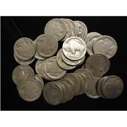 ROLL OF 40 UNDATED BUFFALO NICKELS