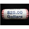 Image 1 : $25 ROLL OF 2009 JAMES POLK PRESIDENTIAL $'S (UNC)