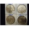 Image 1 : 1943,44-D,45 & 46 WALKING LIBERTY HALF DOLLARS