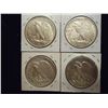 Image 2 : 1943,44-D,45 & 46 WALKING LIBERTY HALF DOLLARS