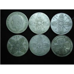 1921,22,2-1924,26 & 28 GREAT BRITAIN FLORINS