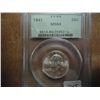 Image 1 : 1941 WASHINGTON SILVER QUARTER PCGS MS64