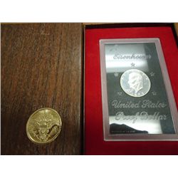 1973-S IKE SILVER DOLLAR PROOF (BROWN PACK)