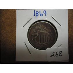 1869 SHIELD NICKEL