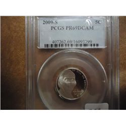 2009-S JEFFERSON NICKEL PCGS PR69 DCAM