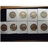 Image 2 : 9 ASSORTED BUFFALO NICKELS OLD DEALER STOCK