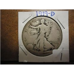 1919-D WALKING LIBERTY HALF DOLLAR
