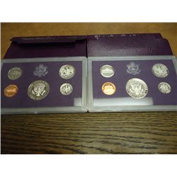 1984 & 85 US PROOF SETS (WITH BOXES)