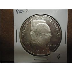 1990-P EISENHOWER CENTENNIAL SILVER DOLLAR PROOF