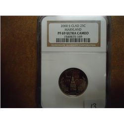 2000-S MARYLAND QUARTER NGC PF69 ULTRA CAMEO