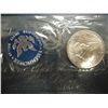 Image 2 : 1972-S IKE SILVER DOLLAR (UNC)  BLUE PACK