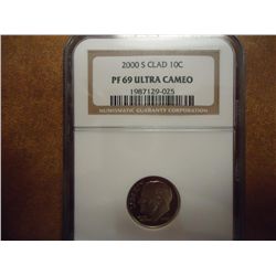 2000-S ROOSEVELT DIME NGC PF69 ULTRA CAMEO