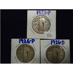 1923,26-P & 26-D STANDING LIBERTY QUARTERS