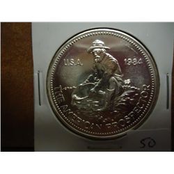 1 TROY OZ .999 FINE SILVER ROUND 1984 ENGELHARD