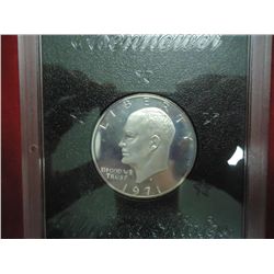 1971-S IKE SILVER DOLLAR PROOF (BROWN PACK)