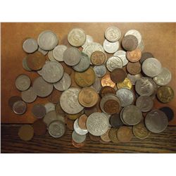 1 POUND FOREIGN COINS GUARANTEED $100 RETAIL