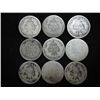 Image 2 : 9 ASSORTED 1870'S SEATED LIBERTY DIMES