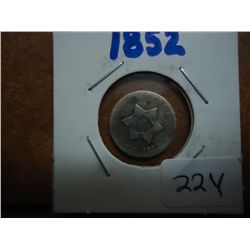 1852 THREE CENT PIECE (SILVER)