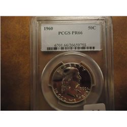 1960 FRANKLIN HALF DOLLAR PCGS PR66