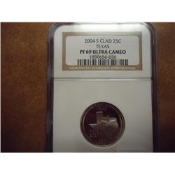 2004-S TEXAS QUARTER NGC PF69 ULTRA CAMEO