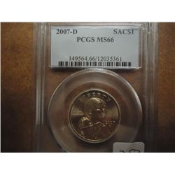 2007-D SACAGAWEA DOLLAR PCGS MS66