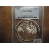 Image 1 : 1923 PEACE SILVER DOLLAR PCGS MS62