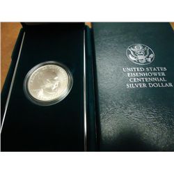 1990-W EISENHOWER CENTENNIAL (UNC) SILVER DOLLAR