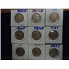 Image 1 : 9 ASSORTED BUFFALO NICKELS OLD DEALER STOCK