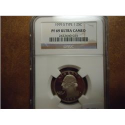 1979-S TYPE I WASHINGTON QUARTER NGC PF69 ULTRACAM