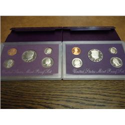 1988 & 89 US PROOF SETS (WITH BOXES)