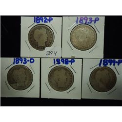 1892,93,93-O,98 & 99 BARBER QUARTERS