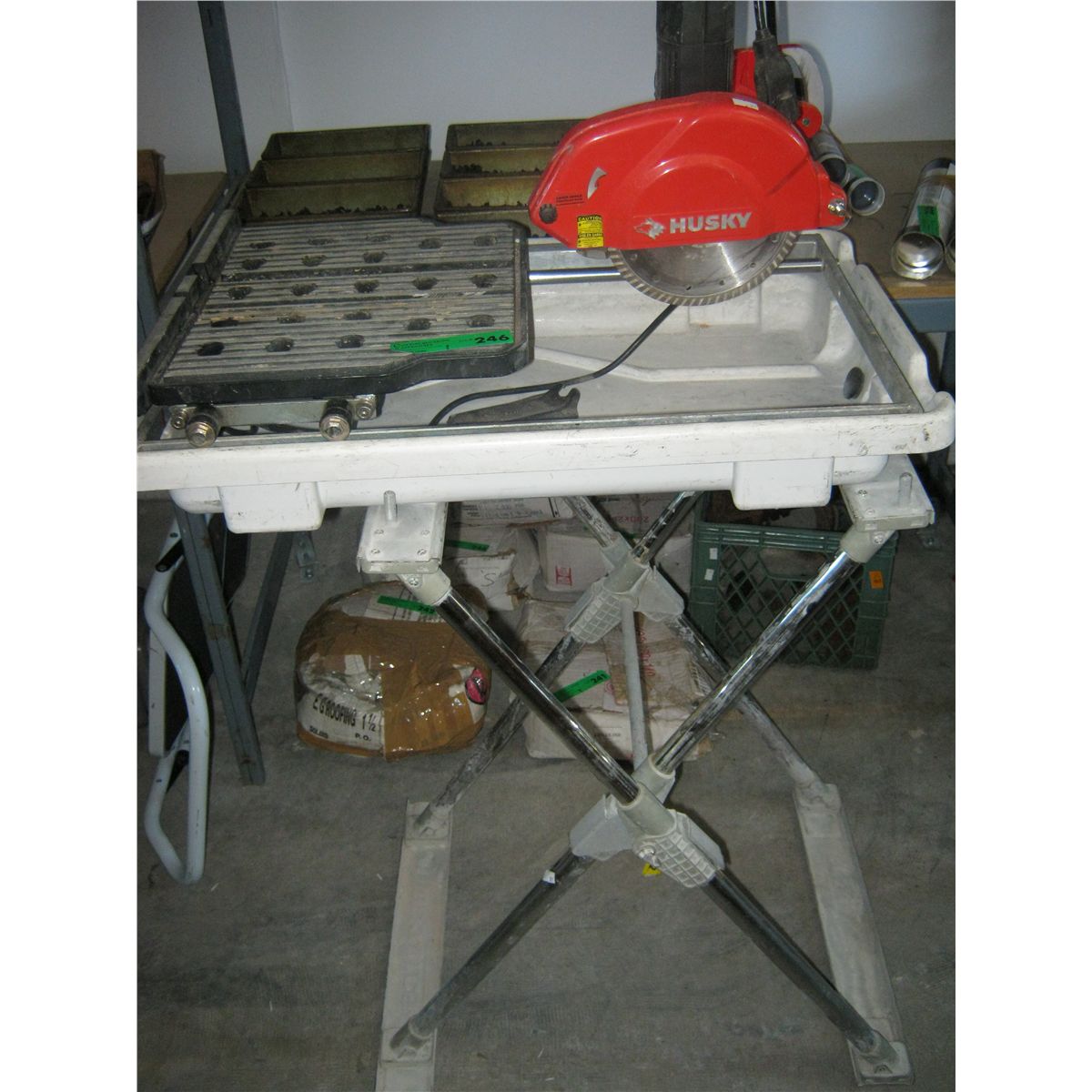 Husky Electric Tile Saw with stand
