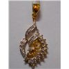 Image 1 : 3.23g Pendant of Diamond 0.62 Ctw  in 18kt Yellow Gold