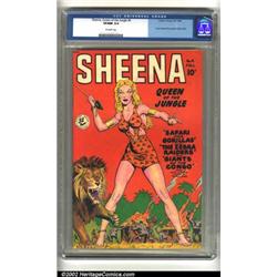 Sheena, Queen of the Jungle #4 (Fiction House, 1948) CGC VF/NM 9.0 Off-white pages. This fantasti...