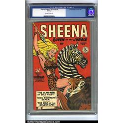 Sheena, Queen of the Jungle #5 (Fiction House, 1949) CGC VF 8.0 Off-white to white pages. Any cov...
