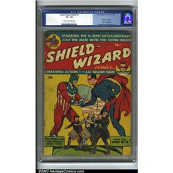Shield-Wizard Comics #1 (MLJ, 1940) CGC VG- 3.5 Cream to off-white pages. This book has the ultim...