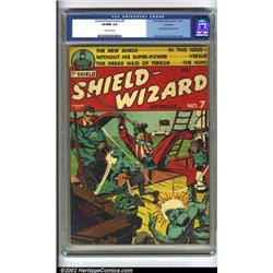 Shield-Wizard Comics #7 Rockford pedigree (MLJ, 1942) CGC VF/NM 9.0 Off-white pages. The King, Ja...