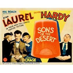 Sons of the Desert (MGM, 1933). Half Sheet (22  X 28 ). Considered to be Laurel and Hardy's best...