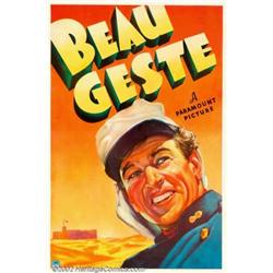 Beau Geste (Paramount, 1939). One Sheet (27" X 41").  William Wellman directed this remake of the...