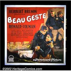 Beau Geste (Paramount, 1926). Six Sheet (81" X 81"). This is the first film version of the P. C....