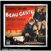 Image 1 : Beau Geste (Paramount, 1926). Six Sheet (81" X 81"). This is the first film version of the P. C....