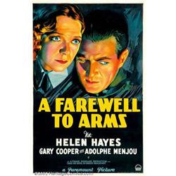 A Farewell To Arms (Paramount, 1932). One Sheet (27" X 41") Style A. Gary Cooper and Helen Hayes...