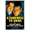 Image 1 : A Farewell To Arms (Paramount, 1932). One Sheet (27" X 41") Style A. Gary Cooper and Helen Hayes...