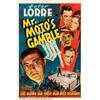 Image 1 : Mr. Moto's Gamble (20th Century Fox, 1938). One Sheet (27" X 41"). Originally scripted as a Charl...
