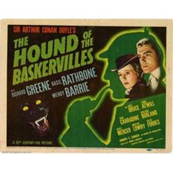 Hound Of The Baskervilles, The (20th Century Fox, 1939). Title Lobby Card (11" X 14"). Basil Rath...