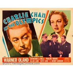 Charlie Chan at the Olympics (20th Century Fox, 1937). Half Sheet (22" X 28"). Swedish-born Warne...