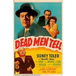 Dead Men Tell (20th Century Fox, 1941). One Sheet (27" X 41"). Early entry in the Sidney Toler/ C...