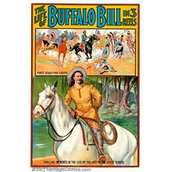 Life of Buffalo Bill, The (Pawnee Bill Film Co., 1912). One Sheet (27  X 41 ).  Very early silent...